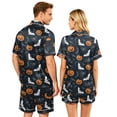 thumbnail image 5 of Spooky Pajamas Women Halloween Couple Pajamas Matching Sets Halloween Pajamas Halloween Pj Set Button Up Pajamas Couples Pajamas Matching PJS for Couples His Hers Jammies Wife Husband, Black, L, 5 of 5