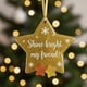 thumbnail image 3 of xihome Conjunto de 6 adornos navideños de resina hechos a mano con forma de vidrio marino, con mensajes inspiradores y cinta de raso para decorar el rbol de Navidad o como regalo., 3 of 7