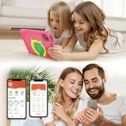 BESTSKI Android 12 Kids Tablet, 10-Inch IPS Screen, 5000mAh Battery, 2GB+32GB, Quad-Core, Bluetooth Wi-Fi, Pink
