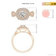 thumbnail image 4 of ANGARA Natural Diamond Engagement Ring in 14K Rose Gold for Women (Size-5.2mm| Color-I-J| Clarity-I1-I2) | April Birthstone, Anniversary, Jewelry Gift for Women | Natural Diamond Ring, 4 of 8