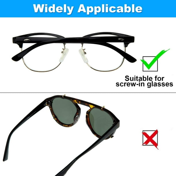 Kit de réparation de lunettes 10 paires de coussinets de nez en