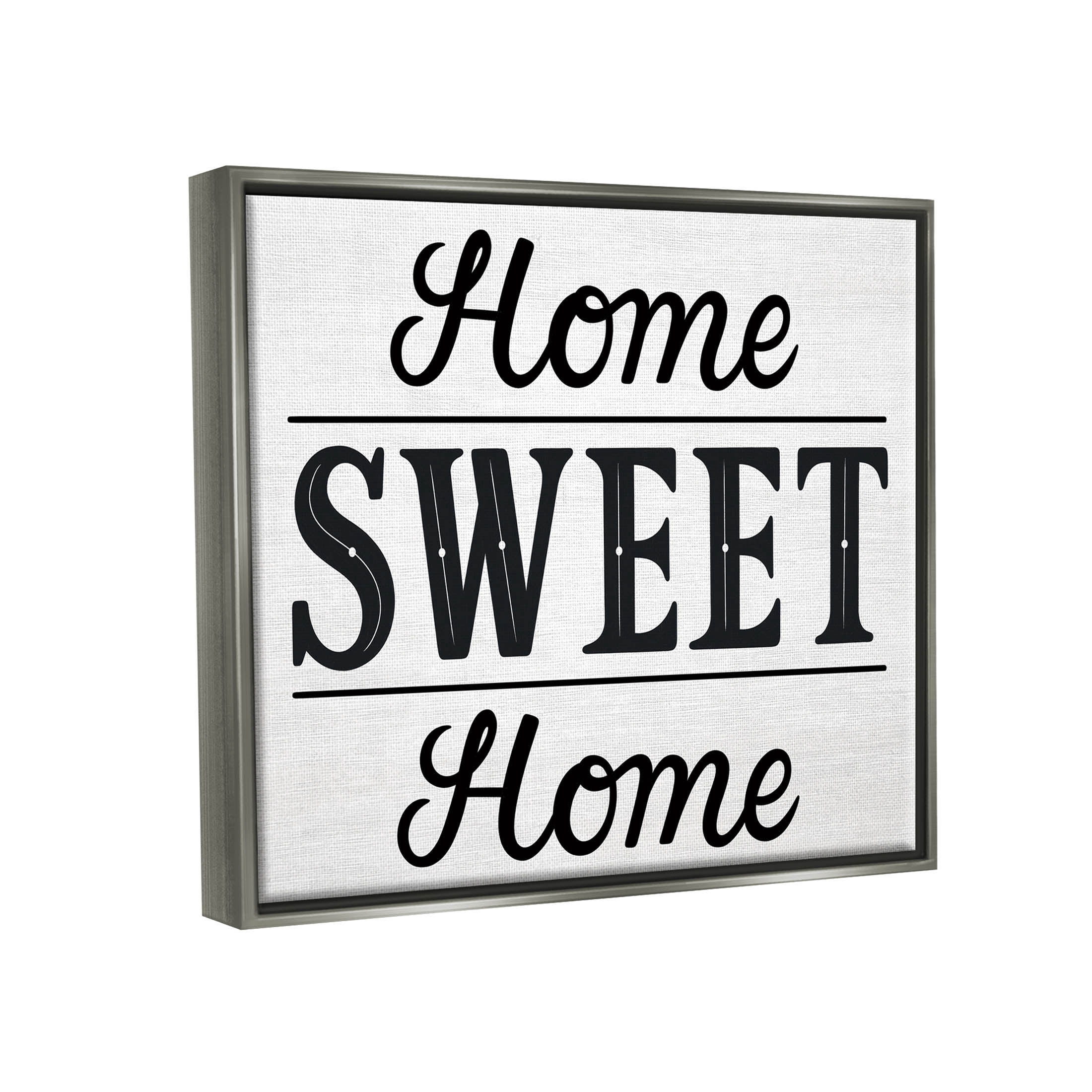 Sweet Home Farmhouse Sign Typography Graphic Art Luster Gray Framed Art Print Wall Art