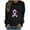 Black1, variant on Charmgo Graphic Hoodies Under $15, Women's Fashion Casual Butterfly Pink Ribbon Round Neck Long Sleeve Hoodless Sweatshirt Winter Clothes for Women, Black Hoodies for Women L