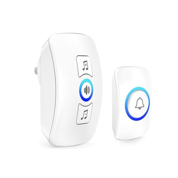 Wireless Doorbell Waterproof Welcome Chime Home Door Bell Intelligent 32 Songs Smart Alarm for Store Hotel US Plug