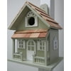 8.5" Fully Functional Sage Green Provincial Cottage Outdoor Garden Birdhouse