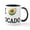 White/Black Inside, variant on CafePress - I LOVE AVOCADO Mug - 11 oz Ceramic Mug - Novelty Coffee Tea Cup