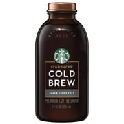 Angle View: Starbucks Cold Brew Coffee, Black Unsweetened, 11 oz Glass Bottles