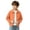 Orange, variant on SERTGUTR Boys Waffle Knit Jacket Turn Down Collar Full Zipper Long Sleeve Pocket Design Solid Color Casual Top Everyday School Fall Winter Coat