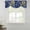 Blue, variant on You Are My Sunshine Tie Up Valance Curtains for Windows, Kitchen Curtains Window Treatments, Yellow Sunflowers Cute Bees Heart Retro Wood Short Window Valances for Bedroom Bathroom Cafe 42"x12"