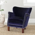 thumbnail image 3 of Jenny Arm Chair W/ Bass Nail Heads-Color:Taupe,Finish:Black, 3 of 4