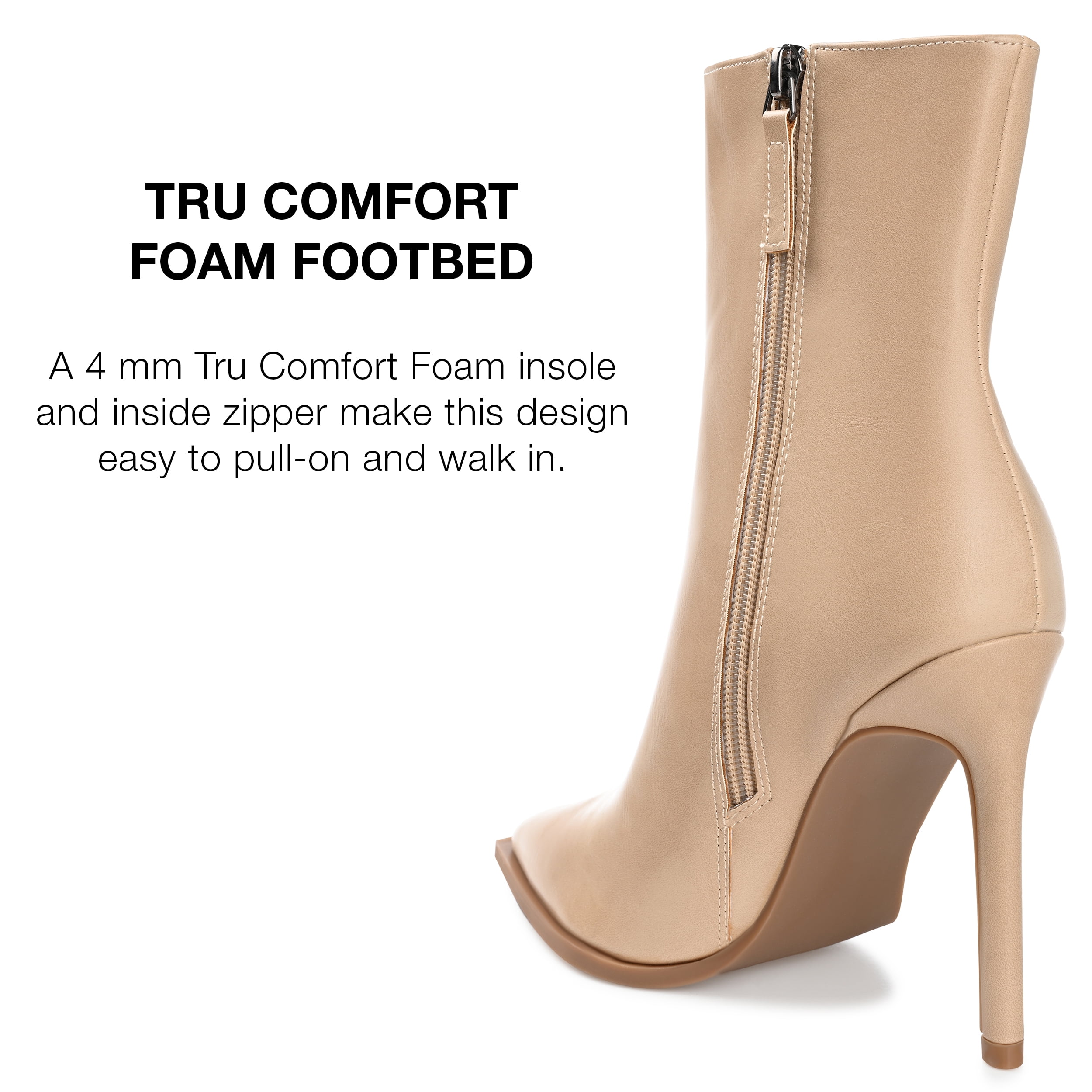 Journee Collection Womens Limma Pointed Toe Stiletto High Ankle Booties