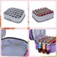 thumbnail image 4 of LUXJA Estuche de transporte para esmalte de uñas - Capacidad para 30 botellas (15 ml - 0,5 fl.oz), organizador de doble capa para esmalte de uñas y juego de manicura, morado (solo bolsa), 4 of 5