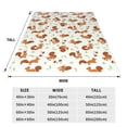 thumbnail image 3 of Fuzoiu Squirrel Playing Print Ultra-Soft Micro Fleece Blanket,All Seasons Flannel Throw, Lightweight Blanket for Bed, Sofa, Couch, Movie Night, Camping, and Travel-60"x50", 3 of 7