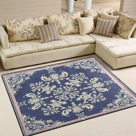 Area Rug Indoor 80 x58 Non-Slip Wear Resistant Floor Mats Soft Large Carpets for Living Room Bedroom Home Decor Washable Rug Exquisite Pattern