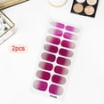thumbnail image 6 of 2pcs Nail Stickers Nail Accessories Press on Nails, Gradient Colors, Full Wraps 8 Mixed Sizes Nail Decals Nail Art Decoration for Home DIY Nail Art Style L, 6 of 10