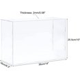 thumbnail image 2 of MECCANIXITY Acrylic Display Case Plastic Box Cube Storage Box Transparent Assemble Dustproof Showcase 14x6.3x10 Inch for Collectibles Items, 2 of 7