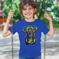 thumbnail image 3 of Tee Hunt Unconditional Loyalty Youth T-Shirt Adopt a Dog Dean Russo Pets Kids, Blue, Small, 3 of 5