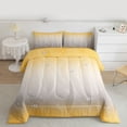 thumbnail image 2 of Homewish Wave Striped Lines Bedding Comforter Set,Modern Abztract Geometric Twin Comforter Sets,Yellow Gray Bedding Set For Teens,Super Cozy Room Decor Reversible,2 Pieces, 2 of 8