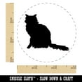 thumbnail image 2 of Fluffy Cat Solid Self-Inking Rubber Stamp Ink Stamper - Orange Ink - Small 3/4 Inch, 2 of 7
