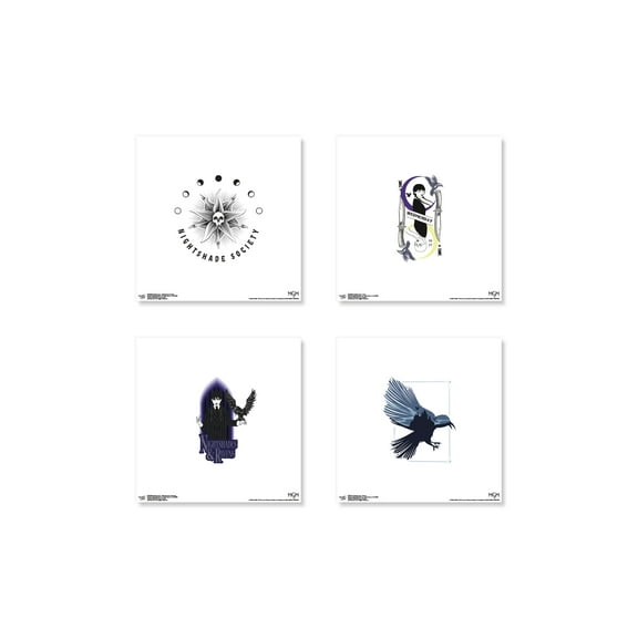 Gallery Pops Wednesday - Nightshade & Ravens Wall Art Bundle (4-Pack)