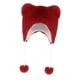 thumbnail image 2 of Gorro de invierno para niños, cálido, para esquiar, para clima frío, moderno, con orejeras. Rojo, 2 of 9