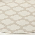 thumbnail image 3 of SAFAVIEH Montauk Proinsias Geometric Cotton Area Rug, Grey/Ivory, 6' x 6' Round, 3 of 8