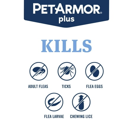 PETARMOR Plus for Cats Over 1.5 lbs, Flea & Tick Prevention for Cats, 6-Month Supply