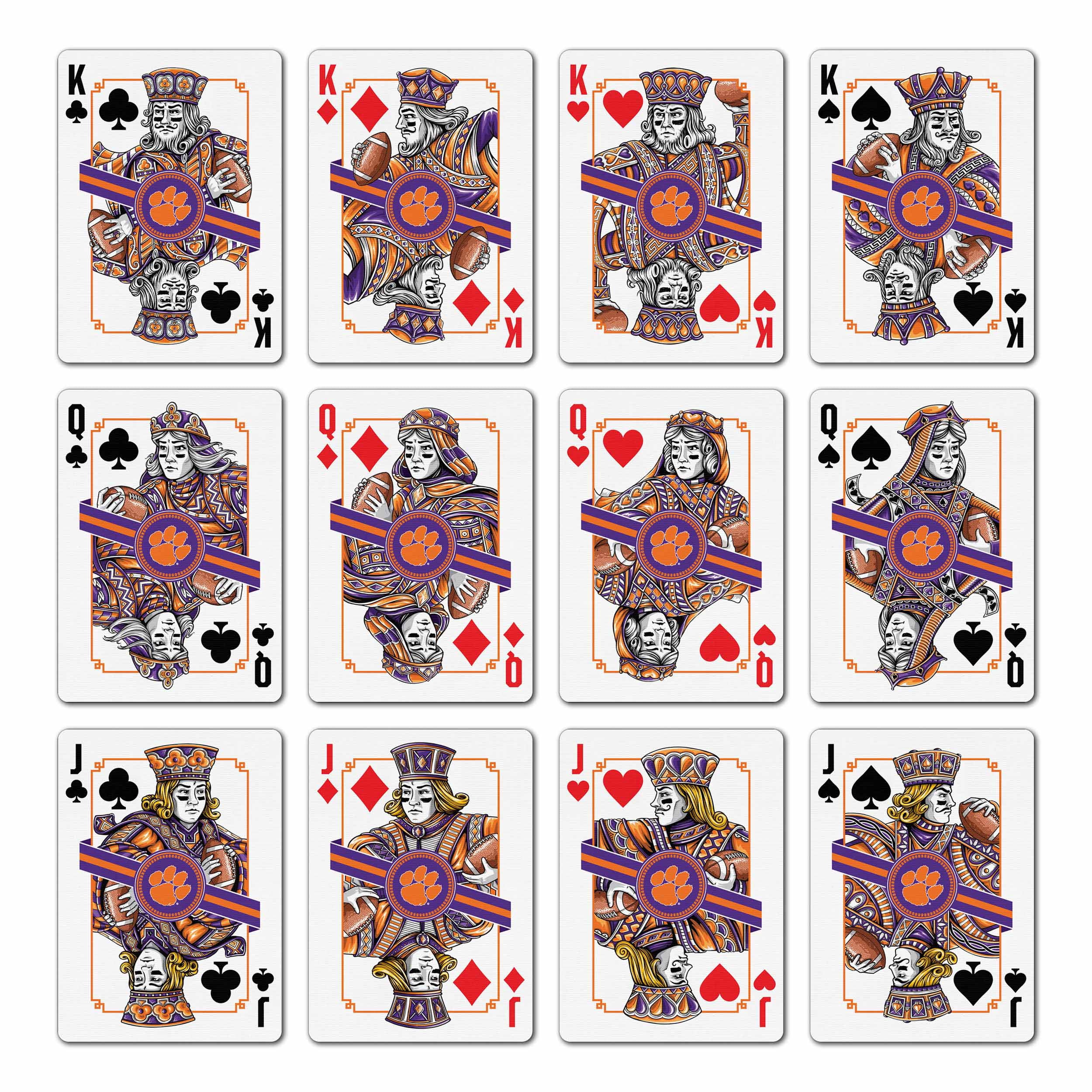 YouTheFan NCAA Clemson Tigers Classic Series Playing Cards