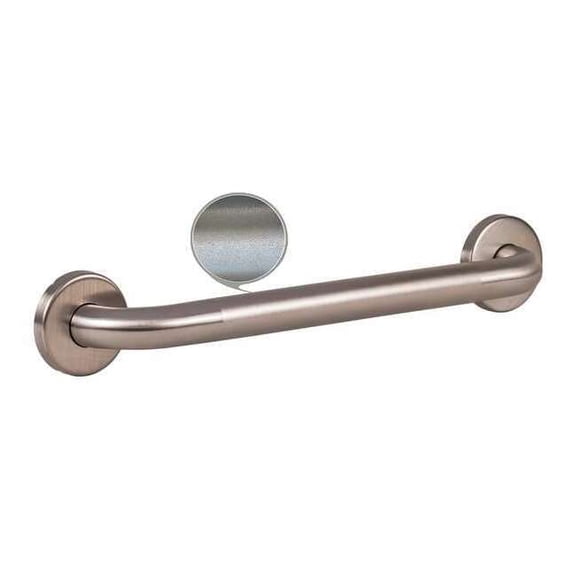 Wingits Peened Premium Grab Bar, 18" L, Stainless Steel, Satin WGB5SSPE18