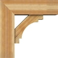thumbnail image 3 of Ekena Millwork 8"W x 24"D x 24"H Merced Block Rough Sawn Bracket w/ Offset Brace, Western Red Cedar, 3 of 25