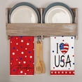 thumbnail image 4 of American Flag 4th of July Kitchen Towels Dish Towels, 18x26 Inch Stars Freedom I Love USA Decoration Hand Towels Set of 4, 4 of 6