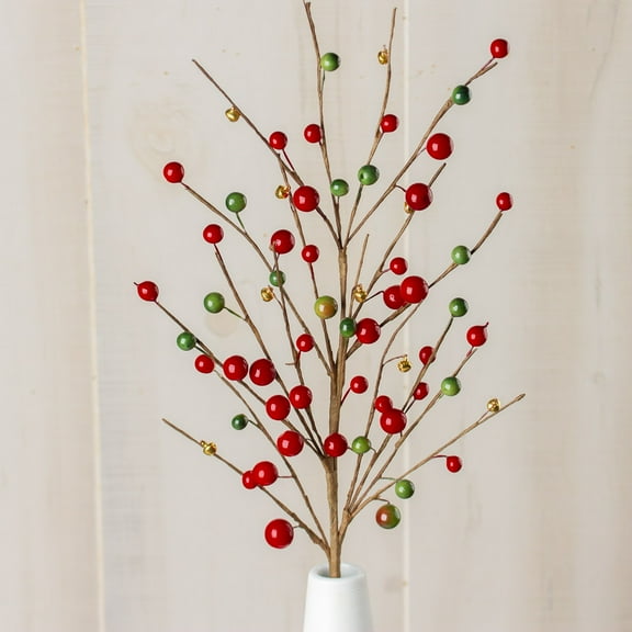 3 Artificial Berries and Bells Picks: Add a Festive Touch to Your Décor