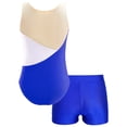 thumbnail image 2 of Xnihocha New Gymnastics Leotards for Girls Tumbling Dance Outfits Ballet Dance Unitard Biketard Royal Blue 12, 2 of 7