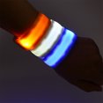 thumbnail image 4 of OULII 5pcs LED Light Up Armband Nylon Blue Glowing Wristbands for Motorcycle Riding, 4 of 4