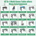 thumbnail image 2 of 16 in 1 Multi Game Table for Kids and Adults, SHINPT 48" Game Table with Foosball, Billiards, Ping Pong, Push Hockey, Combo Game Table Set for Backyard, Gameroom, Multi Table Games for Gift for Party, 2 of 12