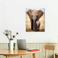 thumbnail image 2 of ARISTURING African Elephant Animals Mammals, Motherly Love, African Bush Elephant and Baby Elephant Wall Art Po Wall Art Paintings Canvas Wall Decor Home Decor Living Room Decor Aesthetic, 2 of 4