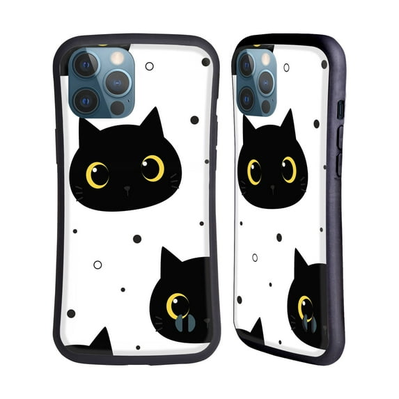 Head Case Designs Officially Licensed Haroulita Magick - Tarot - Mystical Black Cat Hybrid Case Compatible with Apple iPhone 13 Pro Max