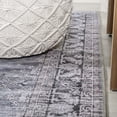 thumbnail image 2 of JONATHAN Y WASHABLE 2 x 8 Runner Rug, Wincer Chenille Cottage Medallion - Navy/Gray/Black, WSH202A-28, 2 of 9