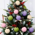 thumbnail image 5 of Decoration Christmas, 12Pcs Christmas Ball Ornaments Plastic Textured 2.36in Xmas Tree Decorative Balls Hanging Ornaments Christmas Indoor Decoration Home Decor Gift Party Supplies, 5 of 6