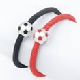 thumbnail image 3 of 2 pulseras de fútbol para parejas, pulseras de muñeca, pulseras de fútbol, regalos para fanáticos del fútbol., 3 of 5