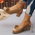 thumbnail image 6 of Fukaraa All Day Comfort Sandals Women Low Heel Hollow Flowers Open Toe Summer, 6 of 9
