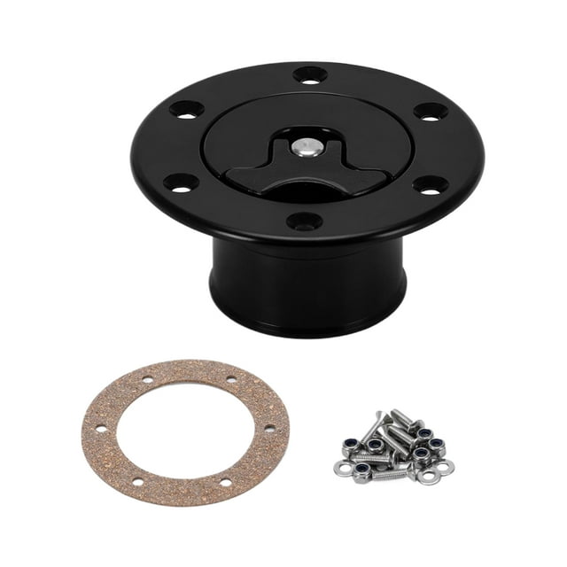 ZheElen Capuchon en Aluminium Style Avion Fu-el Cell Ga-s Facile à Installer Durable Noir