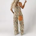 thumbnail image 5 of BZGTZT Womens Boho Overalls Casual Floral Print Sleeveless Jumpsuit High Waist Wide Leg Long Pants Romper with Pockets, 5 of 7