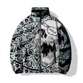 thumbnail image 2 of Agregue algodón y espese el abrigo de invierno para hombre Abrigos de invierno para hombre cómodos y cálidos Estampado de calavera personalizado para hombre Nuevo en parkas para hombre, 2 of 4