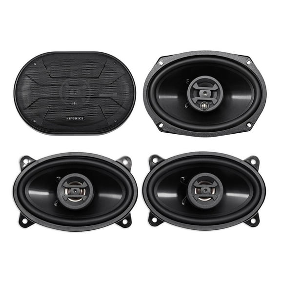 2) hifonics zs693 6x9" 800 watt car audio coaxial speakers 2) 4x6" 400w speakers