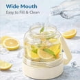 thumbnail image 7 of 2-in-1 Ice Cube Bottle with Ice Tray, Multifunctional Transparent Water Bottle Ice Maker, Portable Touch-Free Press-to-Release Iced Coffee Cup with Handle, Leakproof for Travel Home Office, 7 of 7