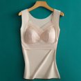 thumbnail image 1 of Chaleco térmico de terciopelo con encaje para mujer, ropa interior térmica de una pieza con base sin costuras y gruesa con almohadilla para el pecho para mujer, 1 of 6