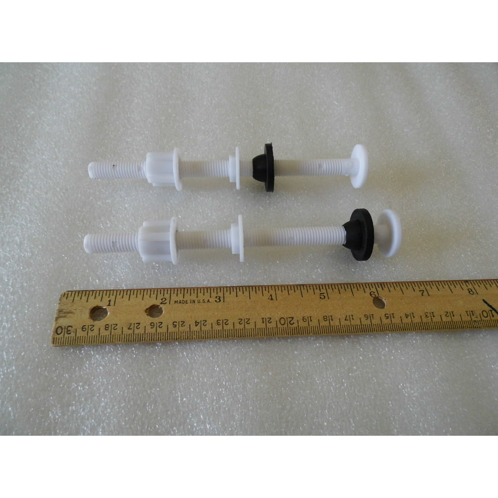 6 inch NuFlush Toilet Seat Bolts. Made for Raised Toilet Seats, Two