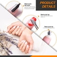 thumbnail image 4 of wqlpp-17Pcs Gel Nail Remover Tools Kit Includes Purple Nail Remover Clips for Hands, Nail Polish Remover Pump Bottle, Cuticle Pusher, Scraper, Cotton Pads, Files, Buffer Block, Brush, 4 of 4
