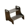thumbnail image 4 of Lipstore Wood Step Stool Furniture Portable Two Step Stool for Adults Kitchen Nursery Dark Gray, 4 of 8